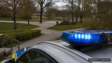 KI-generiertes Symbolfoto zu Bedrohung bei Reesepark, Augsburg-Kriegshaber