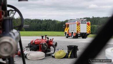 KI-generiertes Symbolfoto zu Brand bei Kempten