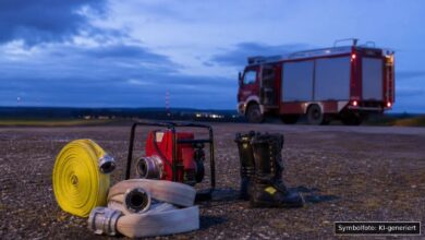 KI-generiertes Symbolfoto zu Brand bei Memmingen