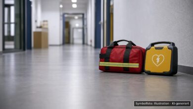 KI-generiertes Symbolfoto zu Medizinischer Notfall / Reanimation bei Freimann, München