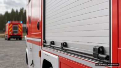 KI-generiertes Symbolfoto zu Verkehrsunfall bei Elchingen