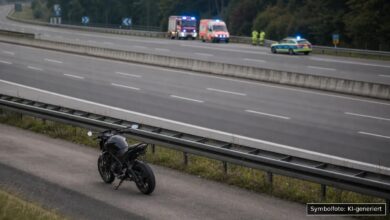 KI-generiertes Symbolfoto zu Verkehrsunfall bei Senden, A7
