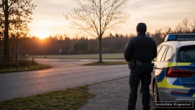 KI-generiertes Symbolfoto zu Verkehrsunfall bei Bischofswiesen