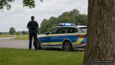 KI-generiertes Symbolfoto zu Verkehrsunfall bei Memmingen