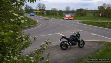 KI-generiertes Symbolfoto zu Verkehrsunfall bei Neu-Ulm