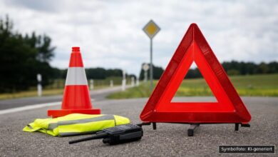 KI-generiertes Symbolfoto zu Verkehrsunfall bei Dietenheim