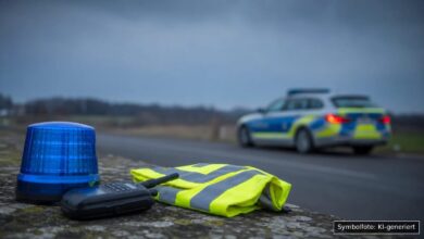 KI-generiertes Symbolfoto zu Polizeieinsatz bei Nürnberg