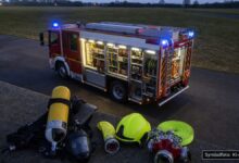 KI-generiertes Symbolfoto zu Brand / Verdacht der Brandstiftung bei Oberammergau, Landkreis Garmisch-Partenkirchen