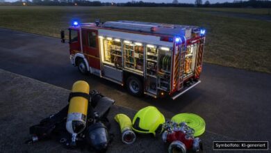 KI-generiertes Symbolfoto zu Brand / Verdacht der Brandstiftung bei Oberammergau, Landkreis Garmisch-Partenkirchen