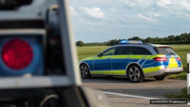KI-generiertes Symbolfoto zu Verkehrsunfall bei Oberdischingen
