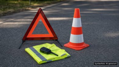 KI-generiertes Symbolfoto zu Verkehrsunfall bei Schemmerhofen