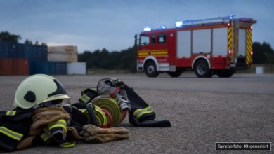 KI-generiertes Symbolfoto zu Brand bei Burlafingen