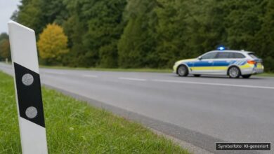 KI-generiertes Symbolfoto zu Verkehrsunfall / Unfallflucht bei Memmingen