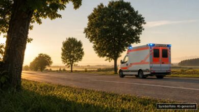 KI-generiertes Symbolfoto zu Verkehrsunfall bei Gundelfingen