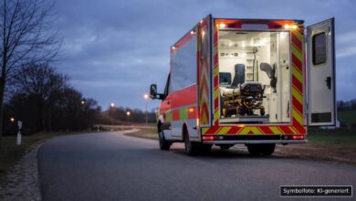 KI-generiertes Symbolfoto zu Verkehrsunfall bei Donauwörth