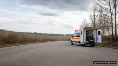 KI-generiertes Symbolfoto zu Verkehrsunfall bei Memmingen