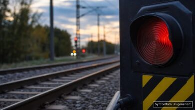 KI-generiertes Symbolfoto zu Bahnunfall bei Planegg