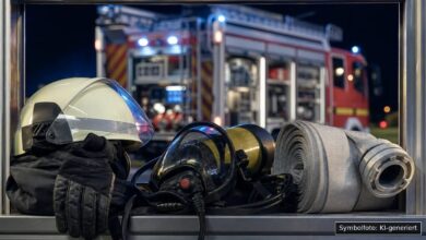 KI-generiertes Symbolfoto zu Brand bei Creußen, Landkreis Bayreuth