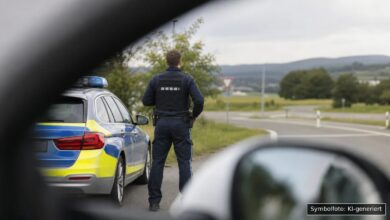 KI-generiertes Symbolfoto zu Verkehrsunfall bei Wertingen