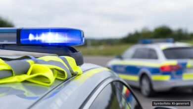 KI-generiertes Symbolfoto zu Verkehrsunfall bei L1165 zwischen Beimerstetten und Jungingen