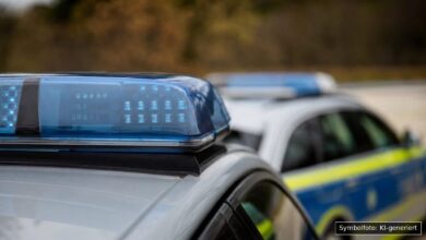 KI-generiertes Symbolfoto zu Raubüberfall / Polizeieinsatz bei Mespelbrunn, Landkreis Aschaffenburg