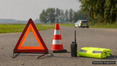KI-generiertes Symbolfoto zu Verkehrsunfall bei Ketterschwang