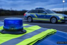 KI-generiertes Symbolfoto zu Verkehrskontrolle / Verstoß gegen Lenk- und Ruhezeiten bei Autobahnparkplatz Buchwald-West, A7