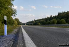 KI-generiertes Symbolfoto zu Verkehrsunfall bei Bundesautobahn A8 zwischen Dasing und Friedberg