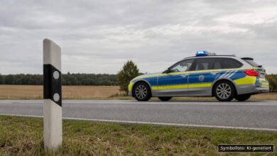 KI-generiertes Symbolfoto zu Verkehrskontrolle mit Widerstand gegen Vollstreckungsbeamte bei Würzburg, B19