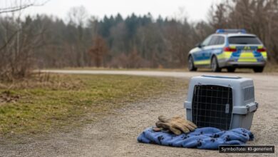 KI-generiertes Symbolfoto zu Polizeieinsatz / Fahndung bei Rastanlage Bayerischer Wald Süd, A3, Hunderdorf, Landkreis Straubing-Bogen