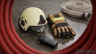 KI-generiertes Symbolfoto zu Feuerwehreinsatz bei Höchstädt