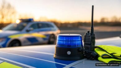 KI-generiertes Symbolfoto zu Polizeieinsatz / Fahndung bei Senden