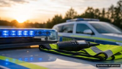 KI-generiertes Symbolfoto zu Polizeieinsatz bei München-Westend, Trappentreustraße
