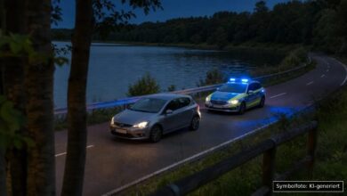 KI-generiertes Symbolfoto zu Verkehrskontrolle / Trunkenheitsfahrt bei Schwabmünchen