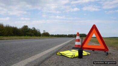 KI-generiertes Symbolfoto zu Verkehrsunfallflucht bei Memmingen