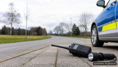 KI-generiertes Symbolfoto zu Polizeieinsatz bei Schwenningen