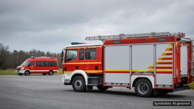 KI-generiertes Symbolfoto zu Verkehrsunfall bei Alerheim