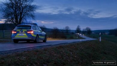 KI-generiertes Symbolfoto zu Verkehrsunfall bei Günzburg