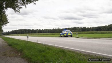 KI-generiertes Symbolfoto zu Verkehrsunfall mit Unfallflucht bei Sielenbach