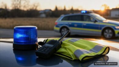 KI-generiertes Symbolfoto zu Polizeieinsatz bei Sonthofen