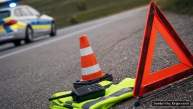 KI-generiertes Symbolfoto zu Sachbeschädigung / Verkehrsvorfall bei Donauwörth (B2)