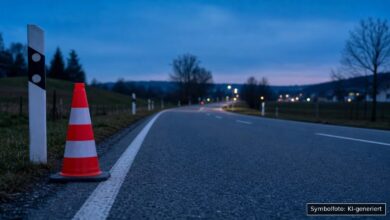 KI-generiertes Symbolfoto zu Verkehrsunfall bei Blaichach