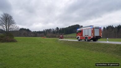 KI-generiertes Symbolfoto zu Brand bei Bad Hindelang
