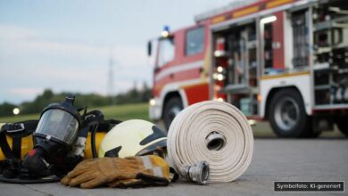 KI-generiertes Symbolfoto zu Brand bei Boos