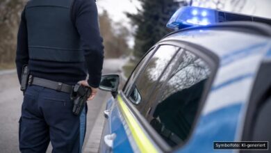 KI-generiertes Symbolfoto zu Verkehrsunfall bei Tapfheim OT Donaumünster