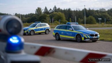 KI-generiertes Symbolfoto zu Polizeieinsatz bei Asbach-Bäumenheim