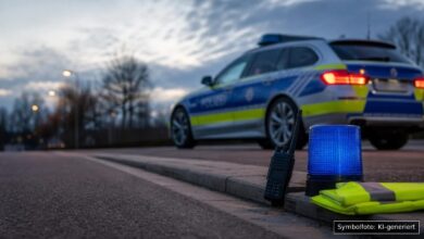 KI-generiertes Symbolfoto zu Bedrohung und Hausfriedensbruch bei Donauwörth