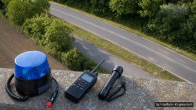KI-generiertes Symbolfoto zu Polizeikontrolle bei Rastanlage Leipheim