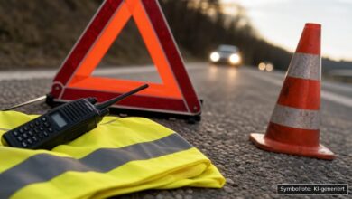 KI-generiertes Symbolfoto zu Verkehrskontrolle bei Harburg, Bundesstraße 25