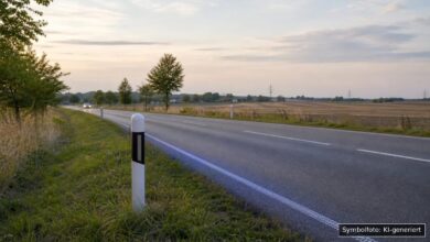 KI-generiertes Symbolfoto zu Verkehrskontrolle bei Ulm-Wiblingen, B30